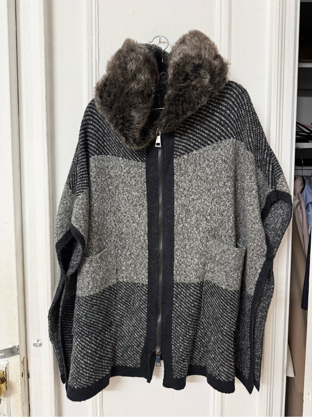 Zara Faux Fur Cape